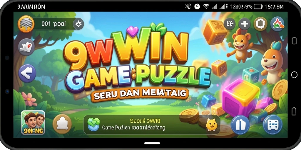 Gameplay 9WIN yang menantang dengan berbagai puzzle seru.