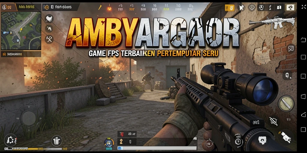 Menampilkan gameplay menegangkan dari AMBYARGACOR dengan aksi FPS yang intens.
