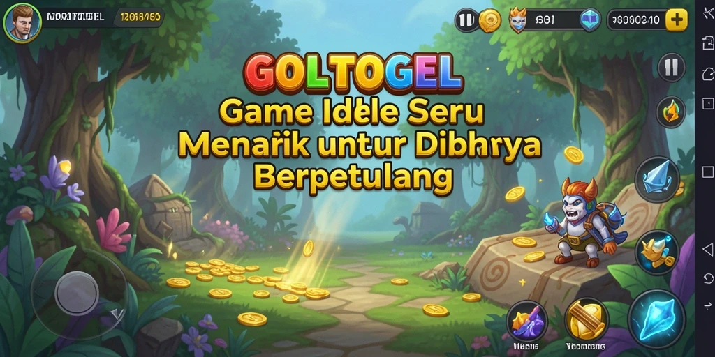 Tampilan permainan GOLTOGEL dengan gameplay Idle yang menarik dan seru.