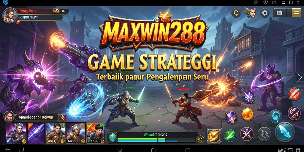 Tampilan gameplay seru dalam MAXWIN288 yang penuh strategi.